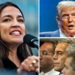Ocasio-Cortez atingiu o "difamatório" Trump, Jeffrey Epstein Post: "Sue AOC para falir"