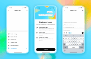 OpeniAI inicia o modo de estudo para chatgpt e transforma o osso em um professor Um chatgpto de chatgpt lado a lado regular e modo de estudo. O primeiro oferece uma comparação e resposta imediatas, enquanto o segundo inicia um diálogo.