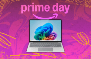 Os acordos de laptop do Amazon Prime Day estão sem aluguel na minha cabeça no último dia de venda O Apple MacBook Air de 13 polegadas no céu azul