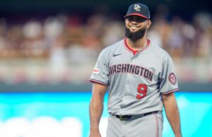 Os anjos pegam o alívio Garcia, Chafin de Nats Os anjos pegam o alívio Garcia, Chafin de Nats