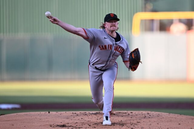 A arremessadora do Giants São Francisco, Robbie Ray (38), enfrentará o Boston Red Sox no domingo, 22 de junho de 2025, no segundo turno de seu jogo da MLB em São Francisco, Califórnia. O San Francisco Giants derrotou o Boston Red Sox 9: 5. (Jose Carlos Fajardo/Bay Area News Group)