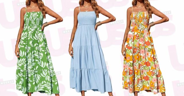 Os compradores pequenos elogiam que este vestido maxi colorido é o 'comprimento perfeito'

