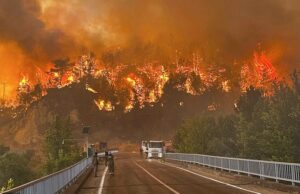 Os incêndios da Turquia matam pelo menos 10 e feriam 14 outros ‘depois que o vento mudou de repente’ enquanto os infernos continuam a queimar em todo o país Um incêndio se enfurece sobre uma área florestal perto da vila de Cavuslar, no distrito de Karabuk, no noroeste da Turquia, quarta -feira, 23 de julho de 2025