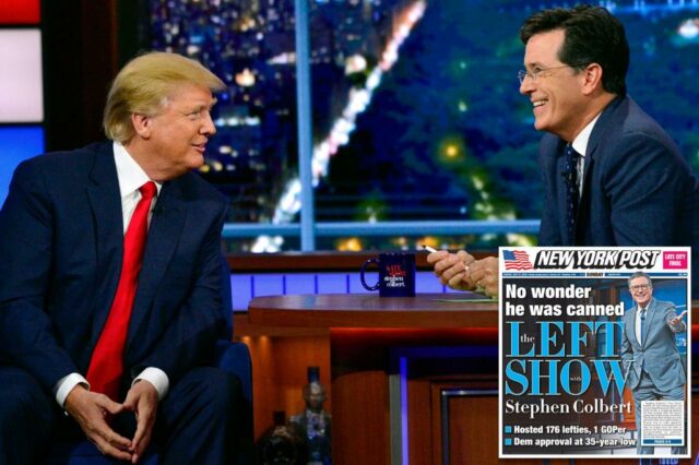 Os quadrinhos atingiram os críticos liberais, eles afirmam que o cancelamento do "show tardio" levará a ainda mais piadas de Trump

