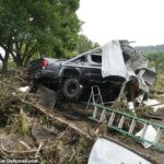 O Daily Mail testemunhou as seguintes inundações mortais no sul do Texas, onde as águas em ascensão de Guadalupe rasgaram bairros e mataram pelo menos 80