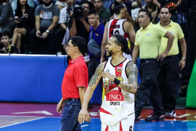 As finais da Copa do PBA Filipin contra o Chris Ross TNT Tropang 5G de San Miguel Beermen.