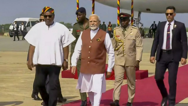 PM Modi em Gana para o primeiro quinto do quinto viajante

