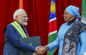 PM Modi recebe a maior honra PM Modi recebe a maior honra