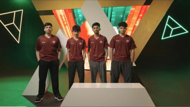 Após o 2º dia da fase de grupos, as oito primeiras equipes (foto via Youtube/PUBG Mobile eSports)