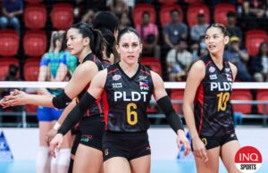 PVL em turnê: PLDT acrescentou um crime quando Savi Davison voltou em Cebu Os atiradores de alta velocidade do PLDT durante a estrela do AVC Champions League Savi Davison.
