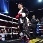 Manny Pacquiao chegou no sábado, 19 de julho de 2025 para combater Mario Barrios em Las Vegas.