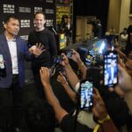 Manny Pacquiao responde a perguntas em uma conferência de imprensa em Las Vegas na quarta -feira, 16 de julho de 2025. (
