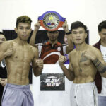 Impacto com um boxe de golpe