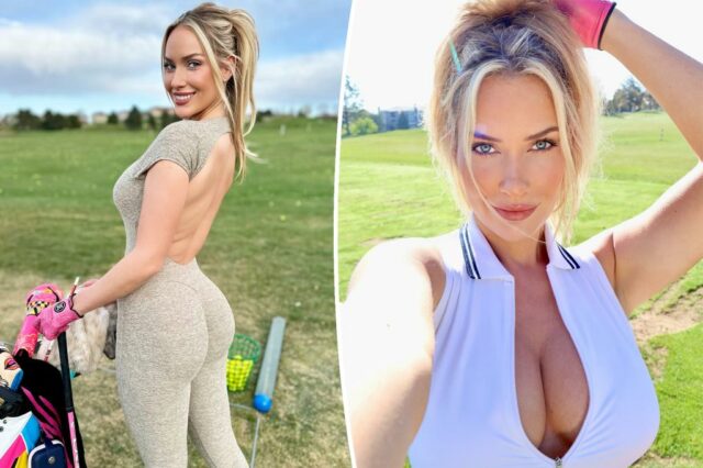 Paige Spiranac voltará para os odiadores de sua roupa reveladora de gola alta: "Use o que você quer usar"

