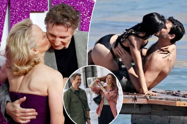 Pamela Anderson, PDA Sparks Liam Neeson Dating e mais romance de celebridades

