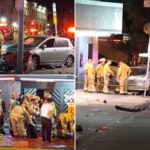 Pelo menos 20 pessoas do papel depois que o motorista coloca a multidão em frente ao clube de East Hollywood Club