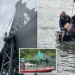 Policiais disseram que dois homens morrem em águas em Nova York em incidentes separados