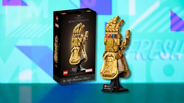 Pontuação de US $ 17 da luva infinita LEGO Marvel Infinity na Amazon

