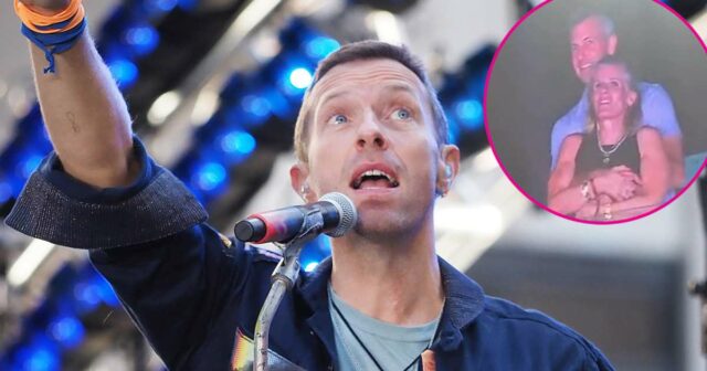 CEO astronômico e de funcionários abraçando o Coldplay Concert Spark Meme Frenzy
