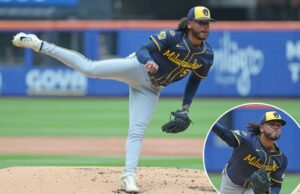 Por que os Mets seriam difíceis, outros adquirem veteranos de cervejaria Freddy Peralta, que recebeu a nona vitória, permitiu apenas duas corridas em seis rodadas na vitória dos 7-2 Brewers sobre o Mets na partida 1 dividida em 2 de julho de 2025.