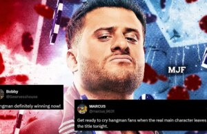 “Prepare -se para chorar seus fãs”, “Hangman está definitivamente vencendo agora!” – MJF MAJA MAGINA MENINA MAGNO MAGNETLEMPAR depois de ganhar os fãs enlouquecendo "Prepare -se para chorar seus fãs", "Hangman está definitivamente vencendo agora!" - MJF MAJA MAGINA MENINA MAGNO MAGNETLEMPAR depois de ganhar os fãs enlouquecendo