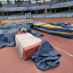 Primeiro, o atletismo indiano de um dia de atletismo aberto ocorre com um dia devido à difícil participação