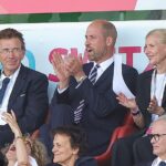 O príncipe William foi visto correndo com leoas quando eles invadiram a vitória em sua partida do euro contra a Holanda
