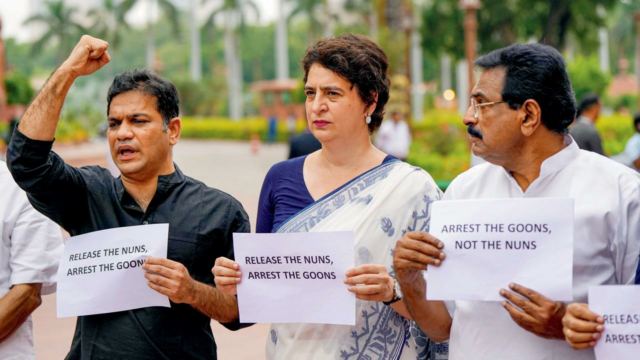 Priyanka Gandhi leva ao parlamento diante da vantagem católica

