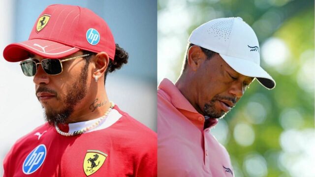 Lewis Hamilton depois de 2007 Grande Prêmio da Austrália e seu pai Anthony Hamilton. Fonte: Getty
