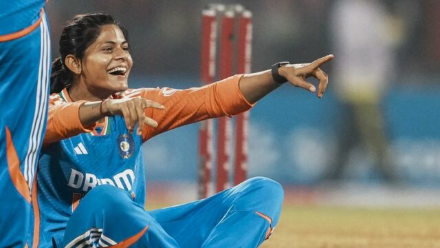 Radha Yadav se torna um segundo indiano que leva 100 kalitz no T20is feminino

