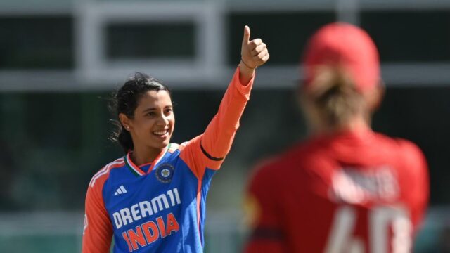Ranking da ICC Player: Smriti Mandhana se move para o terceiro lugar no T20is, Charani estreia no ranking do jogador

