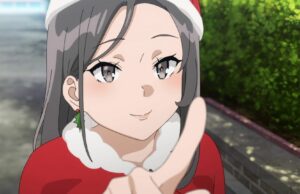 Rascal não imagina o Papai Noel Parte 4: Touko Kirishima Sonhando a tendência viral remove as síndromes de puberdade Rio e Sakuta, como visto em Rascal, não imaginam o Capítulo 4 do Natal (foto através do Studio Cloverworks)