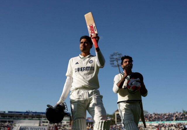 Ravindra Jadeja reflete 269 após o 2º dia do 2º dia de Shubman Gill.


