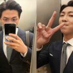 "Realmente propaganda do governo disse" - Interpretação da RM da RM Kim Venchy, da BTS, a interpretação de uma reação muito engraçada