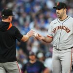 Referido impregnado, a ofensiva excluída quando o SF Giants abriu o segundo tempo com derrota