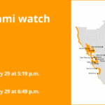 Relógio de tsunami para as costas da Bay Area na terça -feira à noite no local