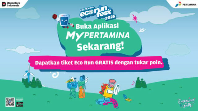 Repriamina convidou pontos com ingressos gratuitos para o Eco Run e Energizing Music Festival 2025 no aplicativo Mypertamina

