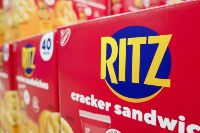 Ritz Cracker em todo o país Recorre atualizações como problemas de risco


