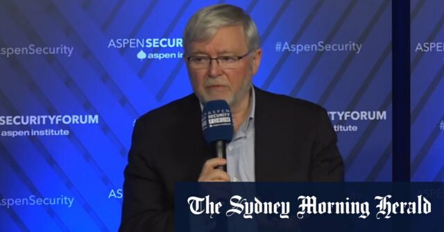 Rudd pus de volta aos EUA afirmam ser a Austrália precisa "intervir, em defesa

