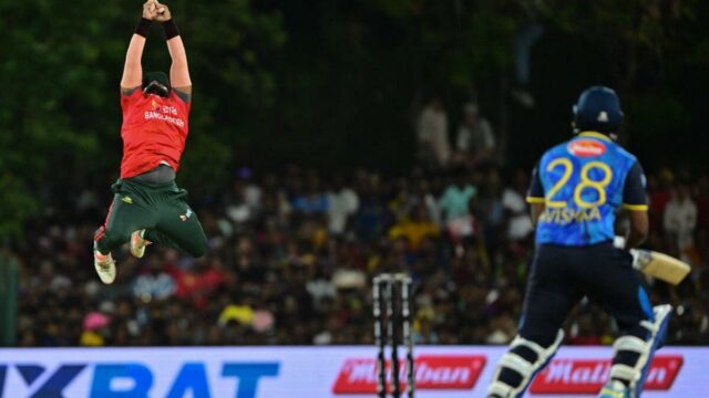 SL contra a proibição Informações sobre transmissão ao vivo, 3rd T20i: quando e onde assistir a um passeio de Bangladesh pelo Sri Lanka 2025; Match Detalhes, unidades

