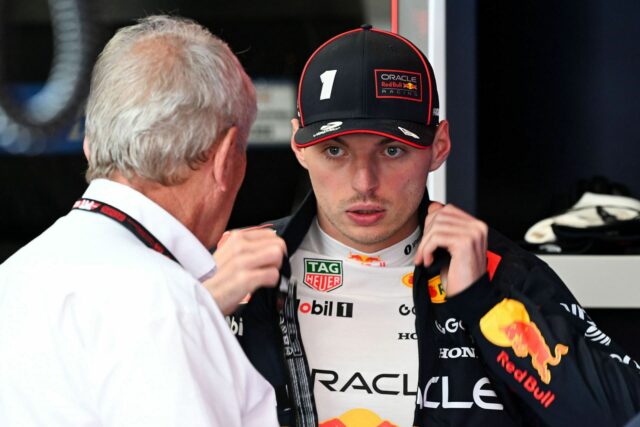 Christian Horner e Max Verstappen no Grande Prêmio de Abu Dhabi 2021 F1 - Fonte: Getty