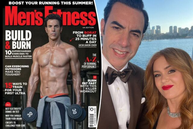 Sacha Baron Cohen estreia a silhueta rasgada após o divórcio de Isla Fisher: "Isso não é ai"

