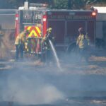 San Jose: Os bombeiros reagem em chamas ao sul de Mineta International