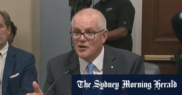 Scott Morrison testemunha diante do Congresso dos EUA

