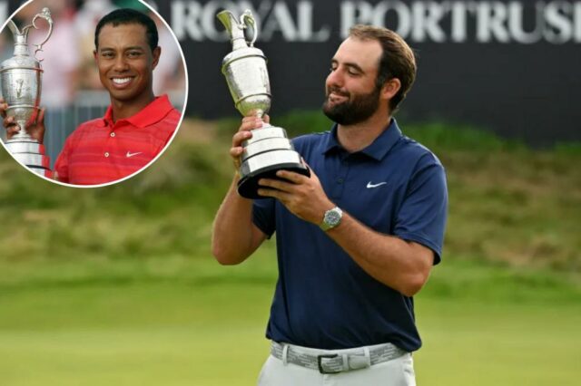 Scottie Scheffler parecia que Tiger Woods dominava o British Open: "Tomando este trono"


