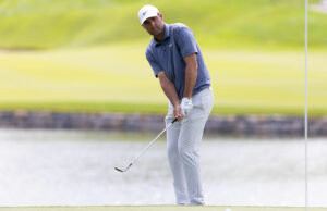 Scottie Scheffler revitaliza as explosões no jogo do quintal no meio do pão da PGA Tour Scottie Scheffle 2025 PGA: Travelers Championship - Tour Final - Fonte: Imagn