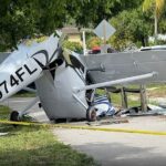 Sete pessoas correram para o hospital depois que as aeronaves colidem com o carro perto do aeroporto da Flórida