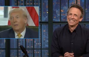 Seth Meiers rindo de Trump parece “realmente quebrado” para o vídeo de perguntas de Epstein Jogando