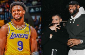 “Seus pais vão parar de ser obsoleto um dia”: os fãs da NBA reagem a Bryce James Rocks Ovo Hoodie, filho de LeBron James, na exibição do IG March Madness Logo