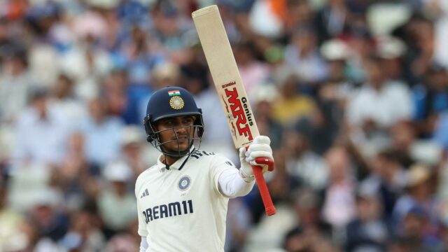 Shubman Gill se torna o segundo indiano a marcar um duplo e um século na mesma partida de teste

